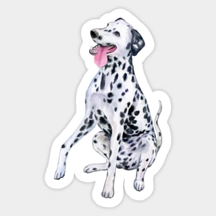 hand drawn Dalmatian Sticker